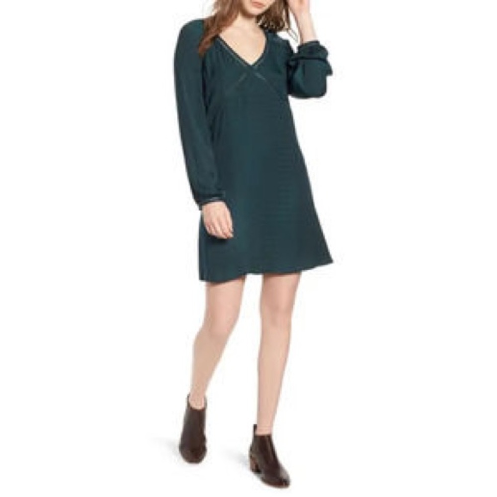 NWT Nordstrom Hinge Dress in Green Ponderosa